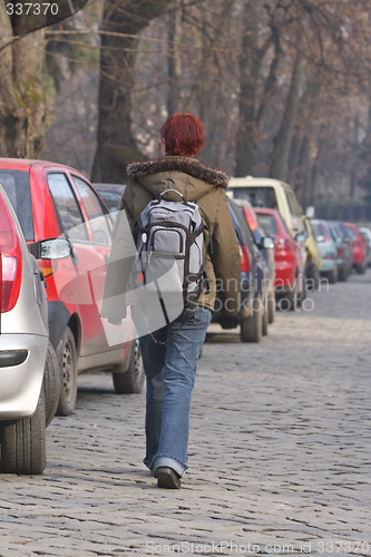 Image of Backpacker girl