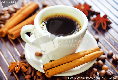 Image of coffee and aroma spice