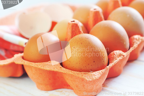 Image of raw eggs