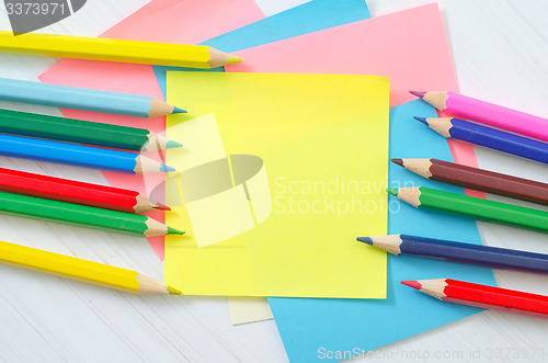 Image of pencils and color sheets