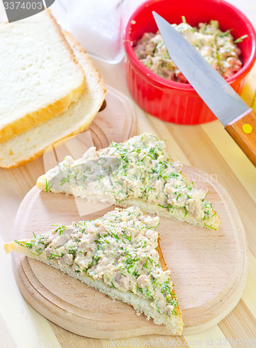 Image of bread with liver of cob