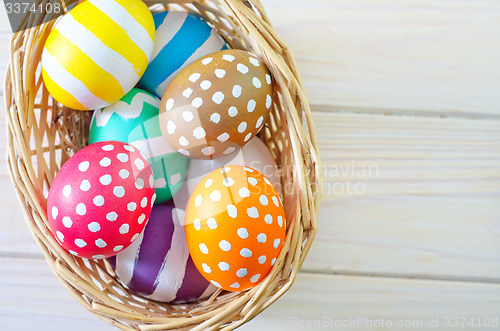 Image of easter eggs