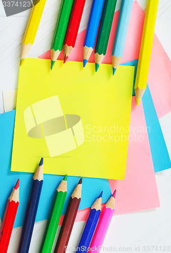 Image of pencils and color sheets