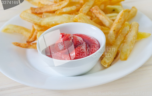 Image of potato with sauce