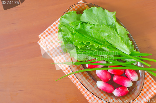 Image of radish and salad