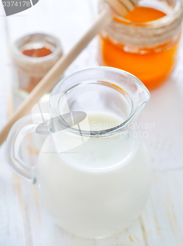 Image of honey and milk