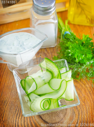 Image of salad with cucumber