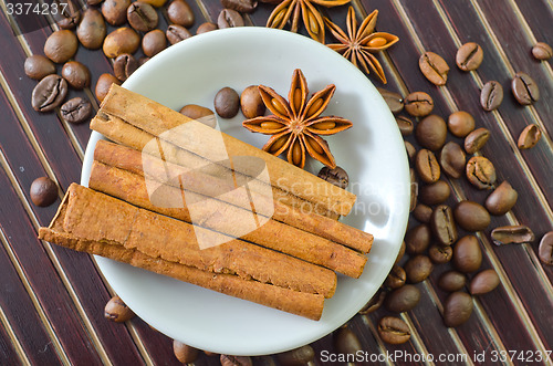 Image of coffee and aroma spice