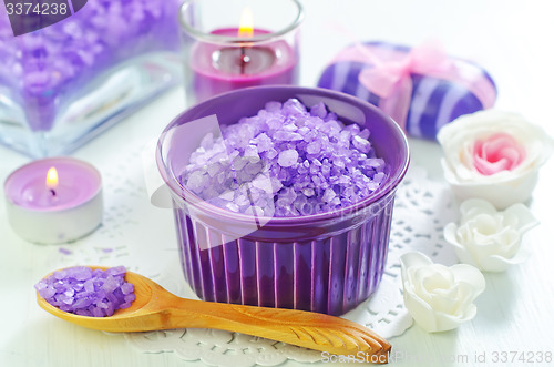 Image of sea salt and soap