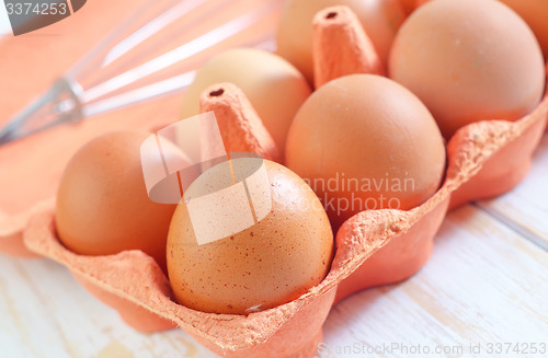 Image of raw eggs