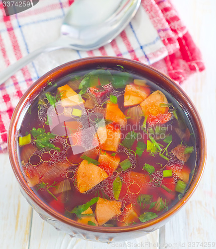 Image of fresh soup