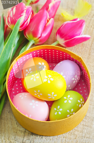 Image of easter eggs