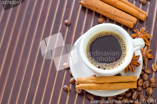 Image of coffee and aroma spice