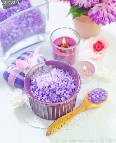 Image of sea salt and soap