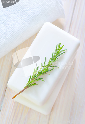 Image of White soap