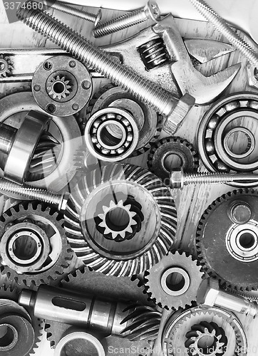Image of supplies for  industrial, nuts and bolts