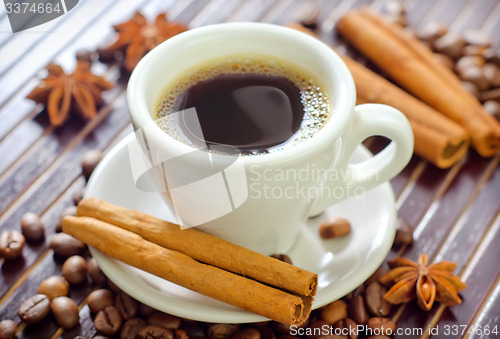 Image of coffee and aroma spice