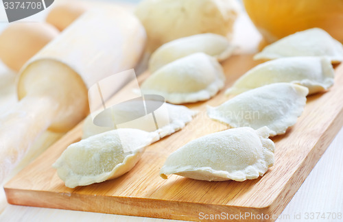 Image of ingredients for dough and dumpling