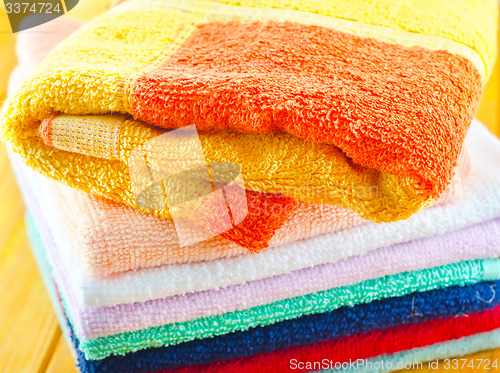 Image of color towels