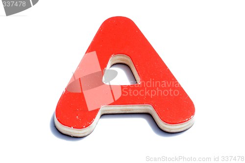 Image of alphabet a on white background