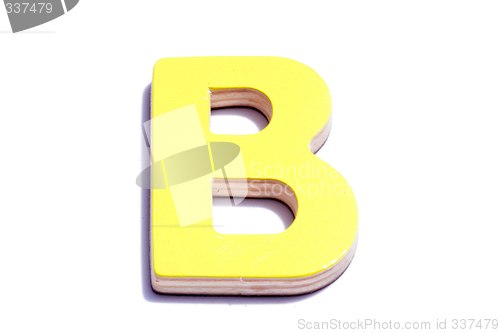 Image of alphabet b on white background
