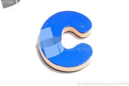 Image of alphabet c on white background