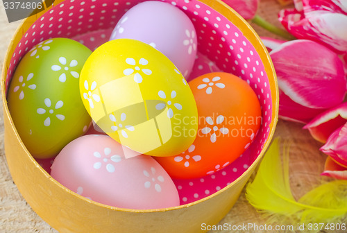 Image of easter eggs