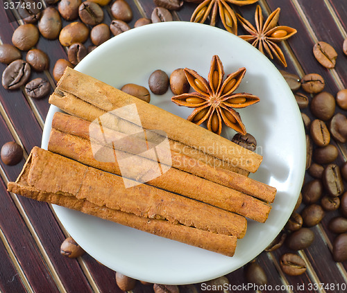 Image of coffee and aroma spice