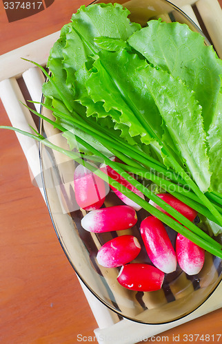 Image of radish and salad