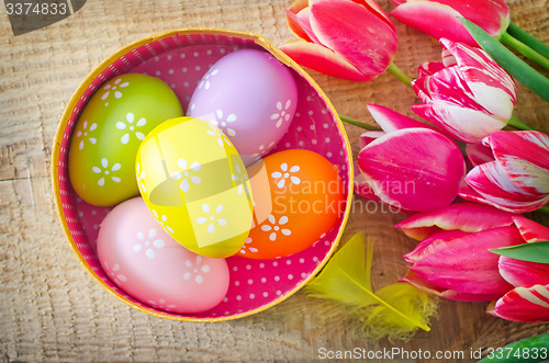 Image of easter eggs