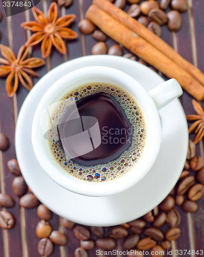 Image of coffee and aroma spice