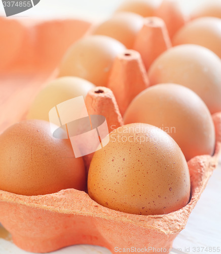 Image of raw eggs