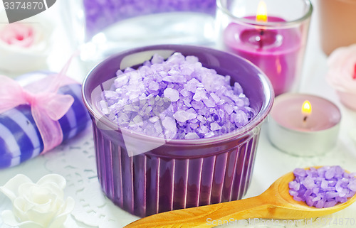Image of sea salt and soap