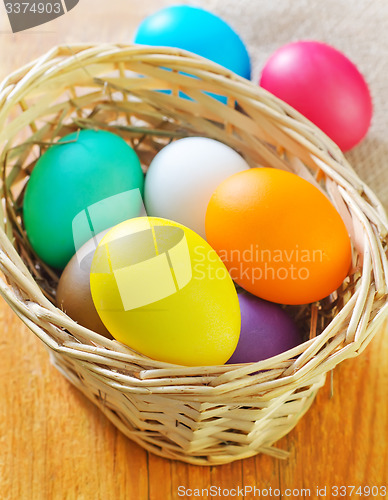 Image of easter eggs