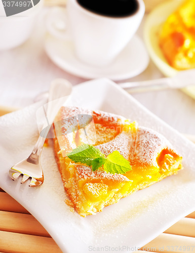 Image of pie with peach
