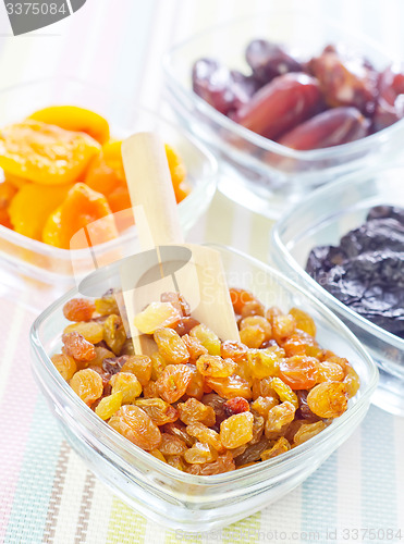 Image of dried apricots, raisins and dates