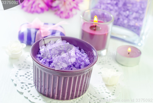 Image of sea salt and soap