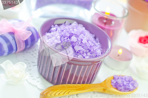 Image of sea salt and soap