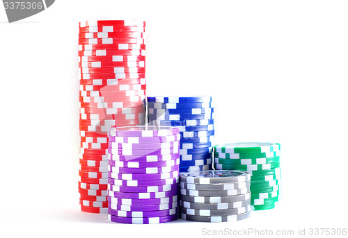 Image of chips for poker