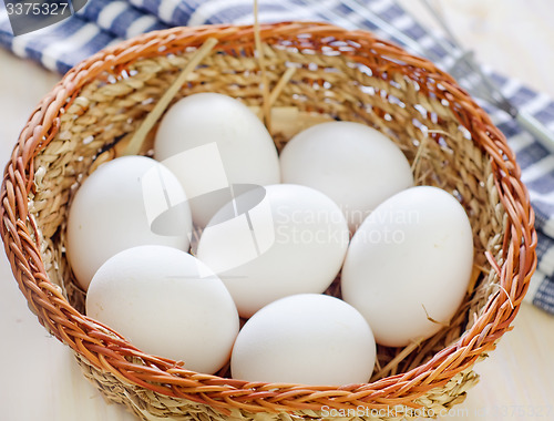 Image of raw eggs