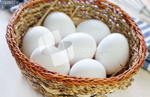 Image of raw eggs