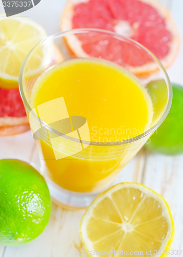 Image of juice with fruit