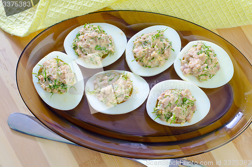 Image of stuffed eggs