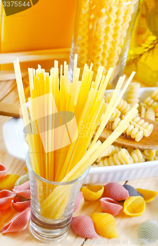 Image of raw pasta