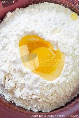 Image of flour and eggs