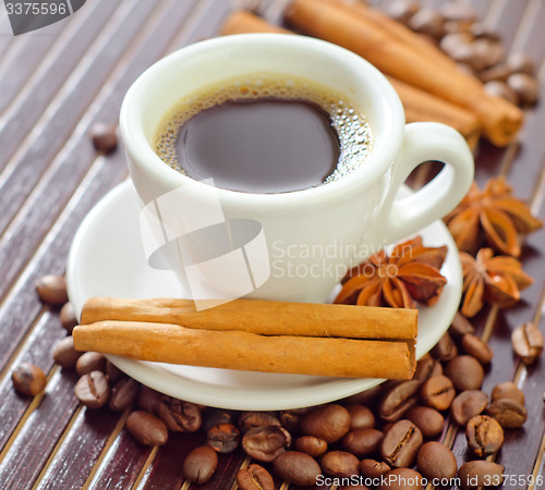 Image of coffee and aroma spice