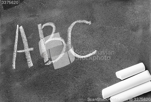 Image of black board and chalk