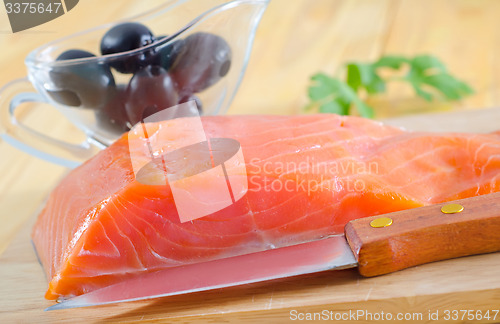 Image of raw salmon