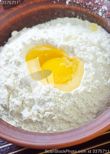 Image of flour and eggs