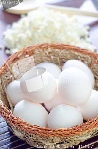 Image of raw eggs